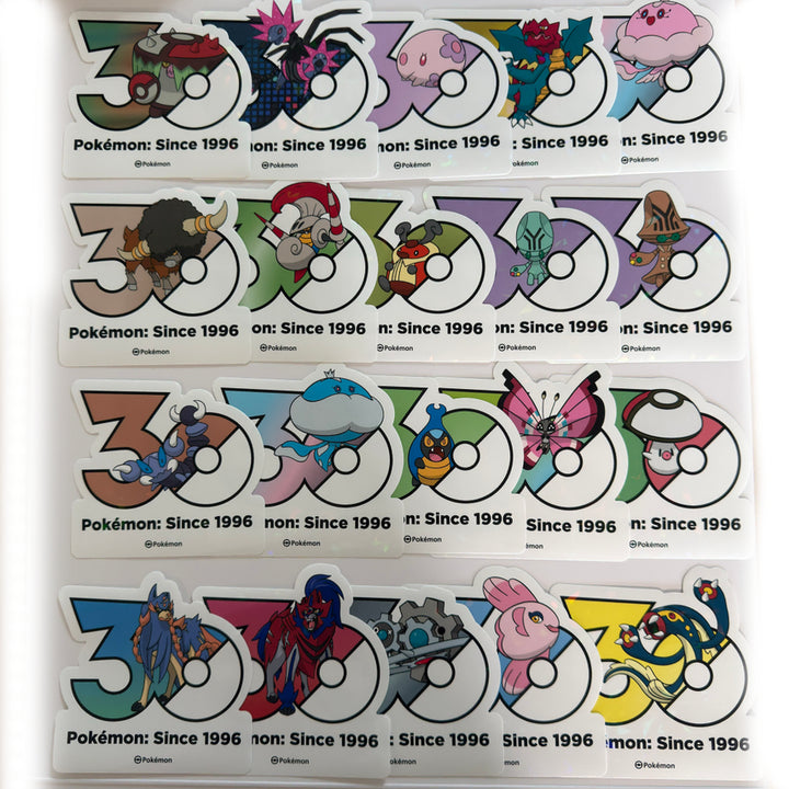 [BUNJANG] Pokemon 30th Anniversary Logo Sticker 81 Types Bundle Set / 포켓몬 30주년 로고 스티커 81종 일괄 원가 이하 양도합니다