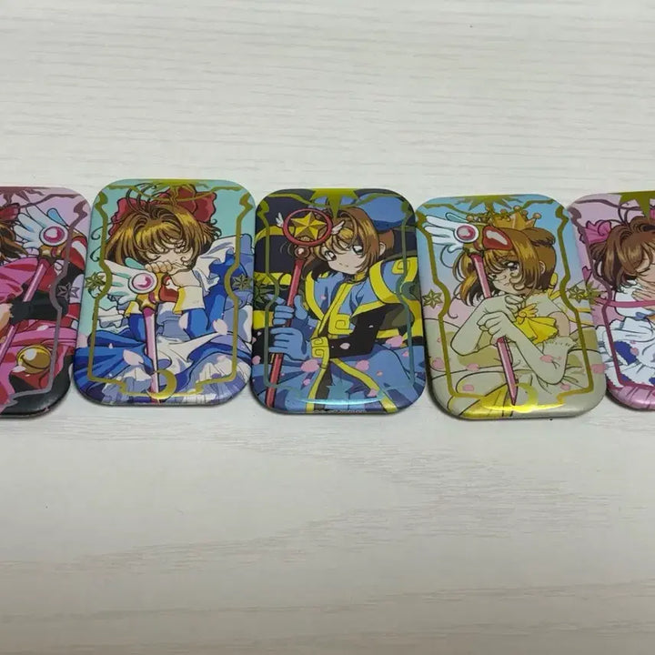 [BUNJANG] Cardcaptor Sakura Square Tin Badge Set / 카드캡터사쿠라 사각캔뱃지