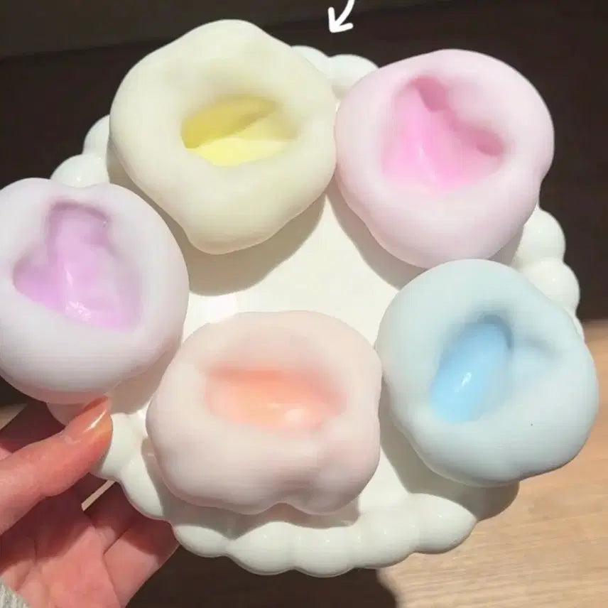 [BUNJANG] Instree Ice Cream Mochi Squishy (Sand Texture) / 새상품) 샤오홍슈 아이스크림 모찌 말랑이 슬랑이 (샌드 텍스쳐)