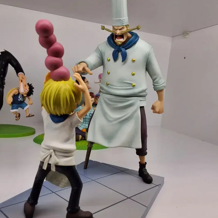 [BUNJANG] One Piece Road to Laugh Tale Ichiban Kuji D Prize Jepp &amp; Sanji Figure / 원피스 로드 투 던 revible moment 이치방쿠지 d상 제프 상디