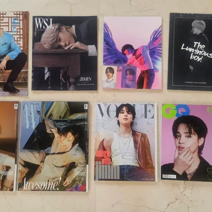 [BUNJANG] BTS Jimin Magazine Bundle Set (WSJ, Billboard, etc.) / (택포) 방탄 지민 잡지 (wsj. 빌보드 등)
