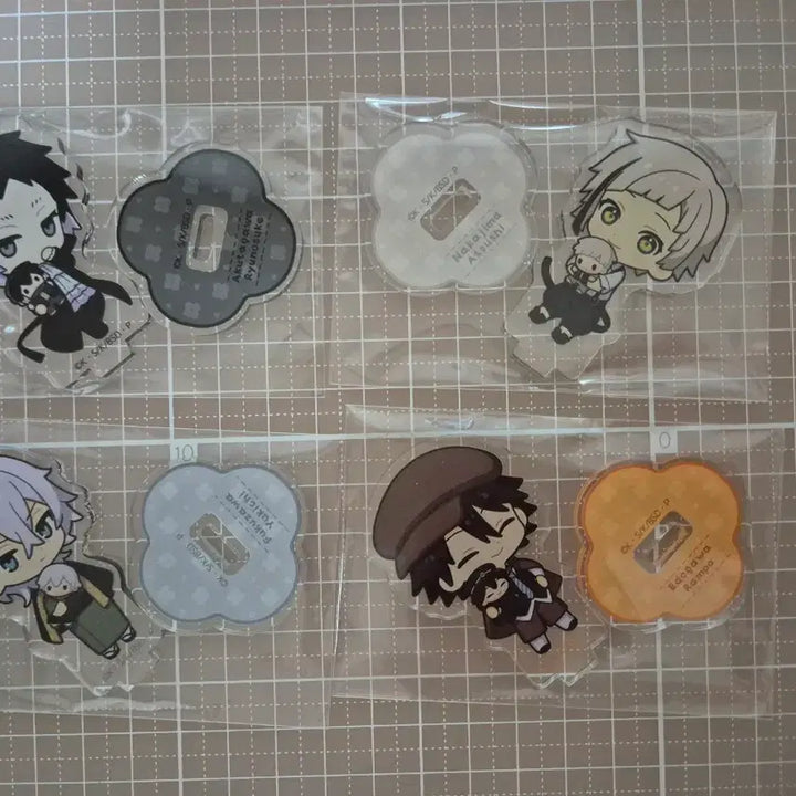 [BUNJANG] Bungo Stray Dogs Mini Charadocco Acrylic Stand - Atsushi, Ranpo, Fukuzawa, Akutagawa Bundle Set / (일괄) 문스독 미니캬라닷코 아츠시 란포 후쿠자와 아쿠타가와 아크릴스탠드