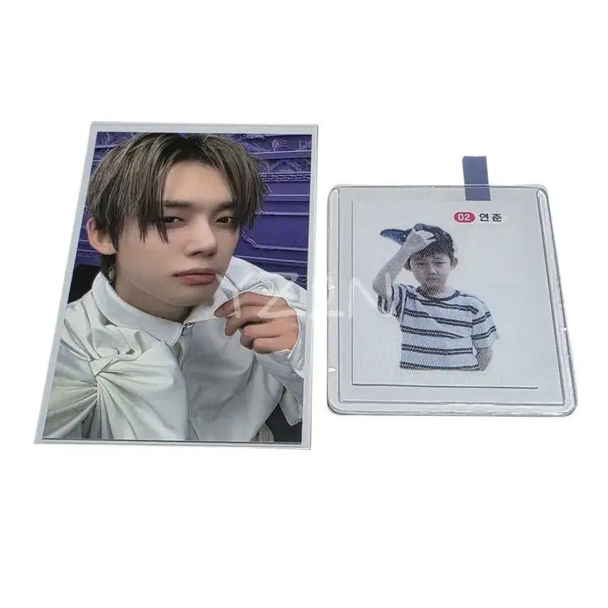 [BUNJANG] Yeonjun (TXT) Thorn Shop Photocard &amp; Sticker Set / (연준) 가시덤불 공방 포카+띠부씰