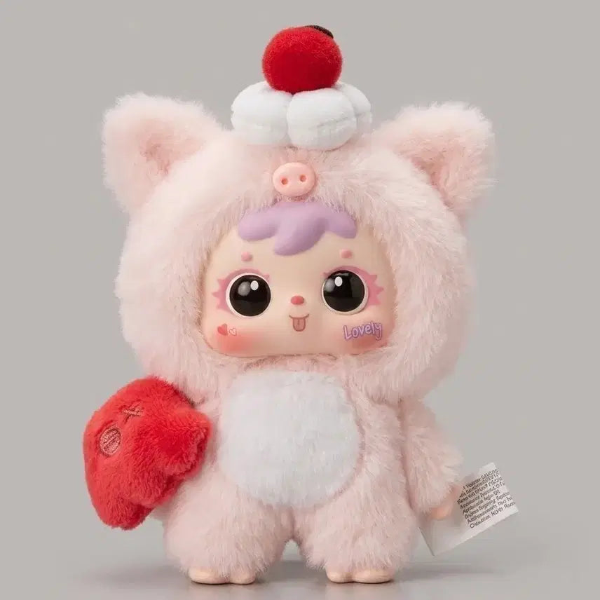 [BUNJANG] Babythree Samuel Ice Cream Pink Doll Keychain / 베이비쓰리 사무엘 아이스크림 핑크 인형키링
