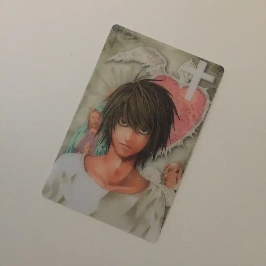 [BUNJANG] Death Note L Illustration Clear Card / 데스노트 엘 일러스트 클리어 카드