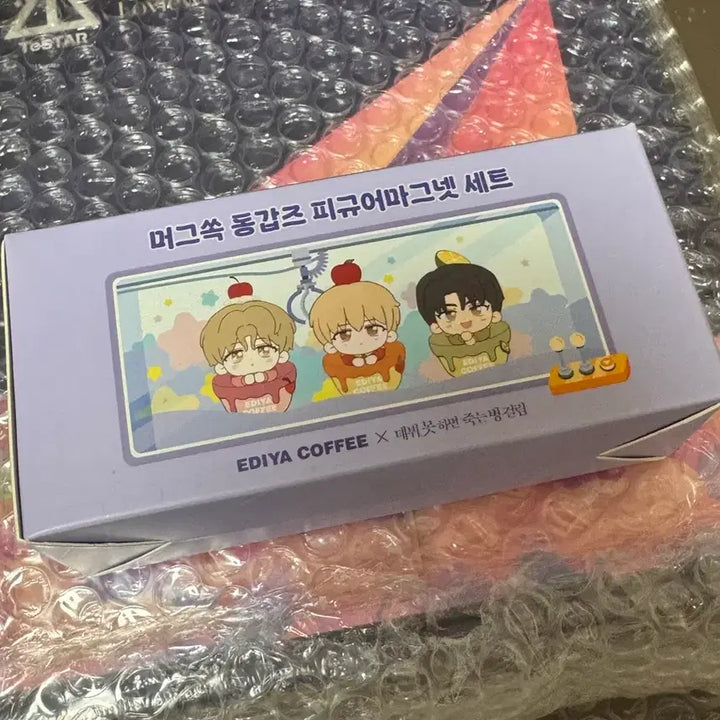 [BUNJANG] I.D.I.Y. E.D.I.Y.A. Donggapz Figure Magnet 3 Types + Double-Sided Slogan / 데못죽 이디야 동갑즈 피규어 마그넷 3종 +  양면 슬로건