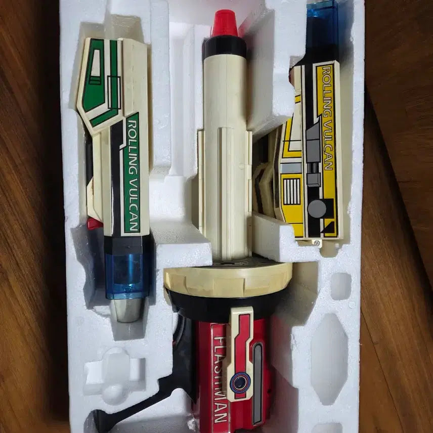[BUNJANG] 1986 Flash King Rolling Vulcan DX Vintage Toy / 86년 후뢰쉬킹 롤링발칸 DX 전대물 고전완구
