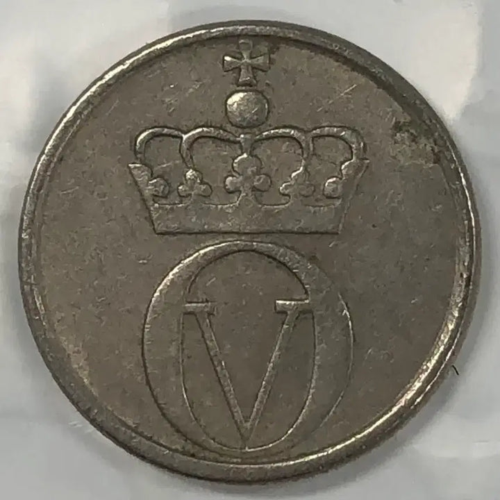 [BUNJANG] 1961 Norway 10 Ore Coin / 1961년 노르웨이 10외레 동전 D512