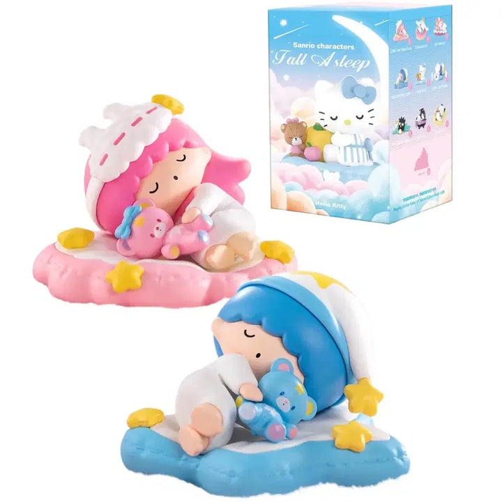 [BUNJANG] Pop Mart Sanrio Poly Sleep Little Twin Stars Kiki &amp; Lala Figure Set / 팝마트 산리오 폴어슬립 따뜻한 수면 리틀트윈스타 키키,라라 피규어 세트