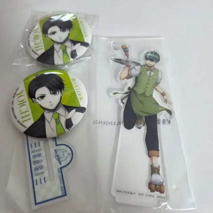 [BUNJANG] Blue Lock Yoichi Isagi Ice Cream Cafe Acrylic Stand (Sealed) / [미개봉]블루록 이사기 요이치 아이스크림카페 아크릴 스탠드
