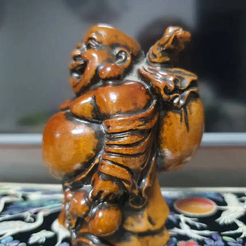 [BUNJANG] Buddha Statue Lucky Pig Money Bag (Resin) / 포대화상 복돼지 복주머니 (레진)