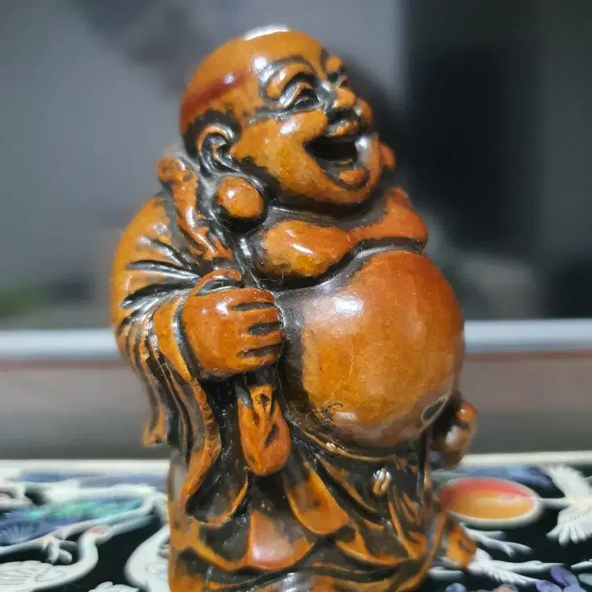 [BUNJANG] Buddha Statue Lucky Pig Money Bag (Resin) / 포대화상 복돼지 복주머니 (레진)