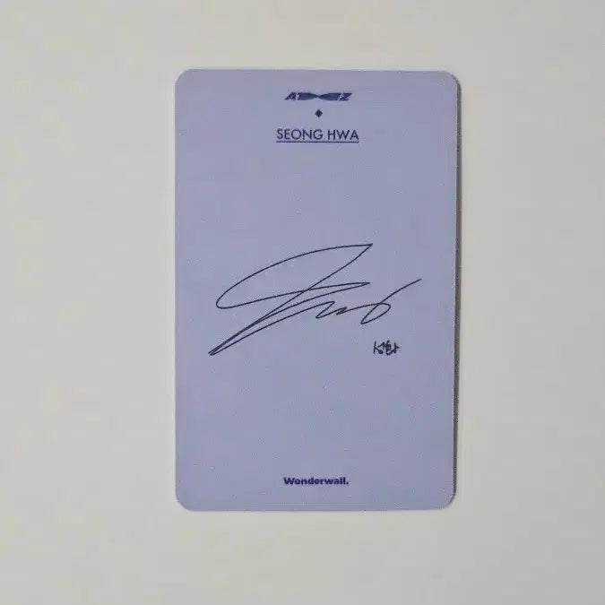 [BUNJANG] ATEEZ FEVER PART.3 Seonghwa Wonderwall Photocard / 에이티즈 성화 FEVER PART.3 원더월 Wonderwall 이선샤