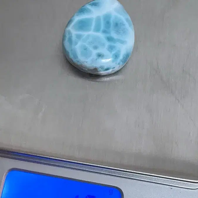 [BUNJANG] High Quality Larimar Water Drop Pendant / [천연원석] 고퀄리티 라리마 물방울 모양 | Larimar
