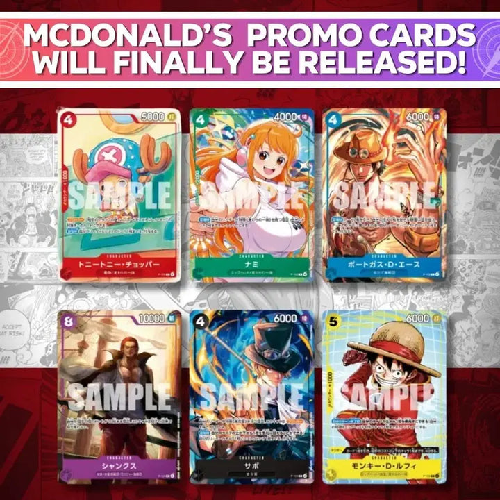 [SOLD OUT] 원피스 맥도날드 프로모 미개봉 10팩 일괄판매
