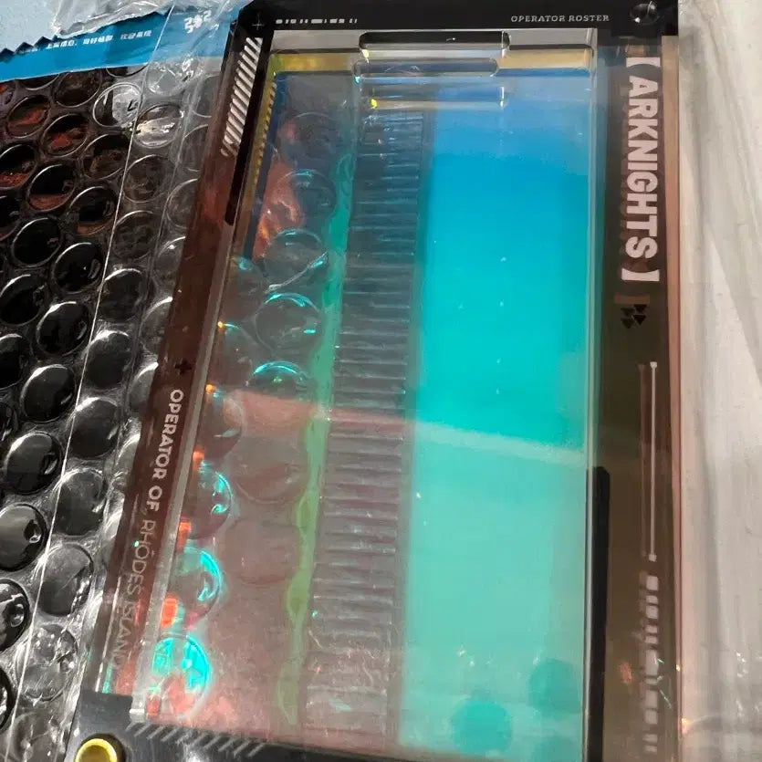 [BUNJANG] Arknights Brown Holographic Acrylic Pass Case / 명일방주 갈색 홀로그램 아크릴 통행증 케이스