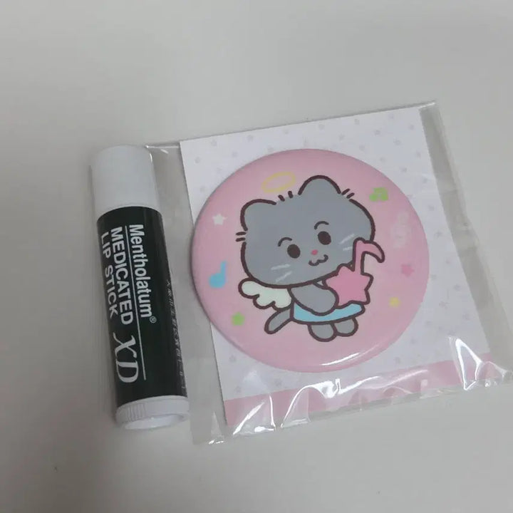 [BUNJANG] Pom Pom Studio Glow-in-the-Dark Musical Note Cat Angel Cat Badge Pinbutton / 뽐뽐 스튜디오 야광 음표 고양이 천사냥 뱃지 캔뱃지 핀버튼