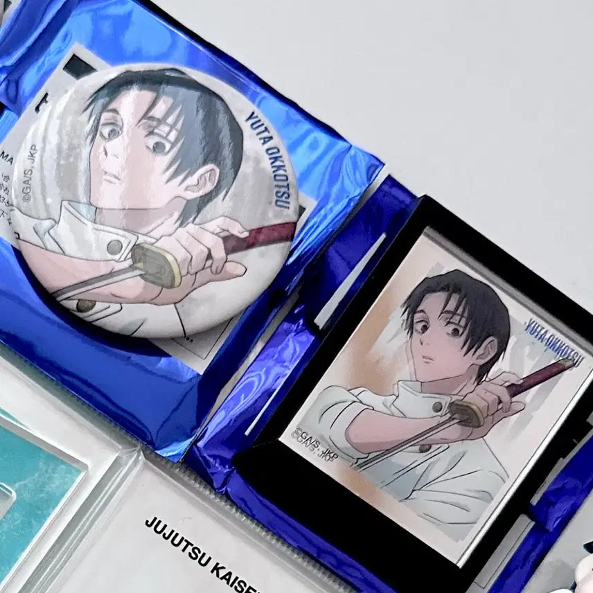 [BUNJANG] Jujutsu Kaisen Baseyard Big Exchange Event Yuta Can Badge &amp; Mirror Magnet Bundle / 주술회전 베이스야드 대교류전 유타 캔뱃지, 미러마그넷 일괄