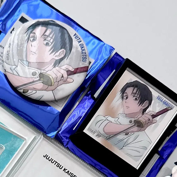 [BUNJANG] Jujutsu Kaisen Baseyard Big Exchange Event Yuta Can Badge &amp; Mirror Magnet Bundle / 주술회전 베이스야드 대교류전 유타 캔뱃지, 미러마그넷 일괄