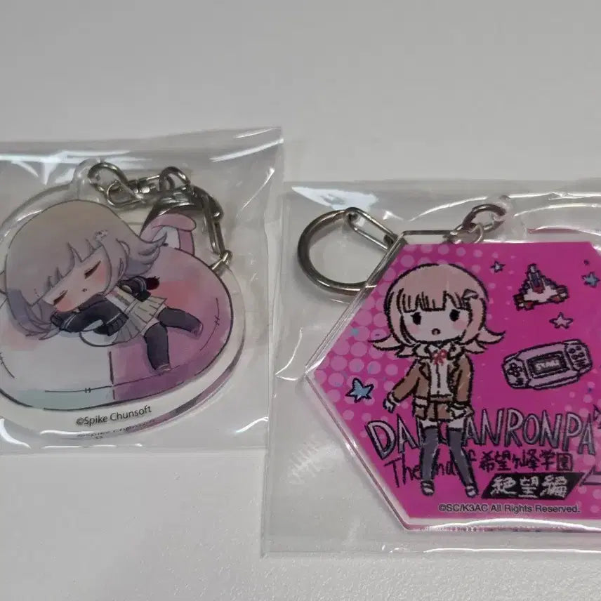[BUNJANG] Super Danganronpa Chiaki Nanami Acrylic Keychain Bundle Set / 일괄) 슈퍼 단간론파 나나미 치아키 아크릴 키링