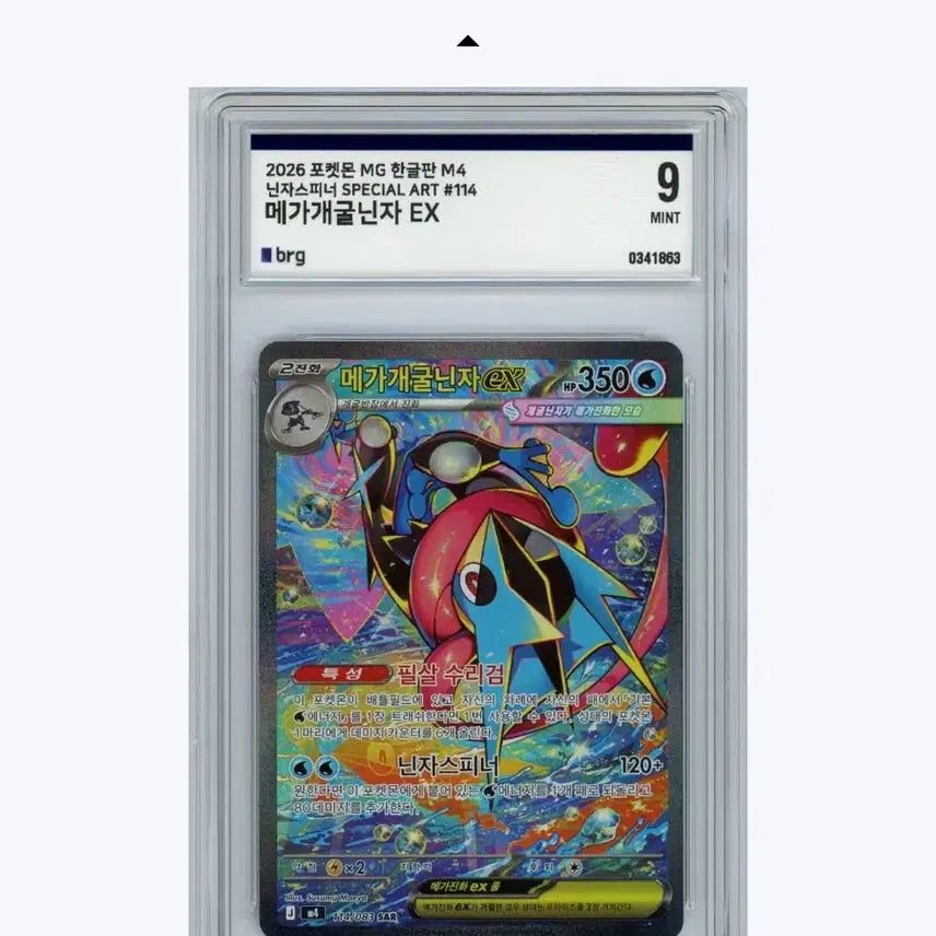 [BUNJANG] Mega Blastoise EX 114 M4 SAR BRG 9 / 메가개굴닌자 EX 114 M4 SAR BRG 9