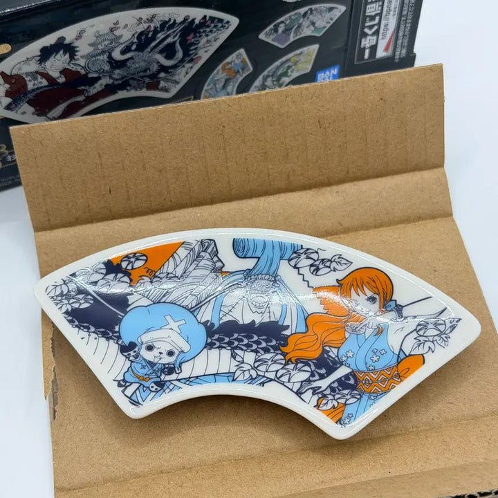 [SOLD OUT] 원피스 와노국편 제일복권 G상 플레이트 부채모양 미니접시  (172)