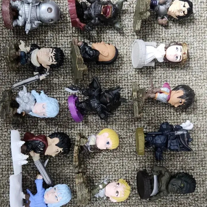 [BUNJANG] Berserk Golden Age Charaheroes Figures Complete Set (15 pcs) / 베르세르크 황금시대 캬라히어로즈 피규어 15종 도키메키닷컴 판매합니다.