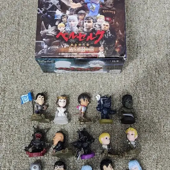 [BUNJANG] Berserk Golden Age Charaheroes Figures Complete Set (15 pcs) / 베르세르크 황금시대 캬라히어로즈 피규어 15종 도키메키닷컴 판매합니다.