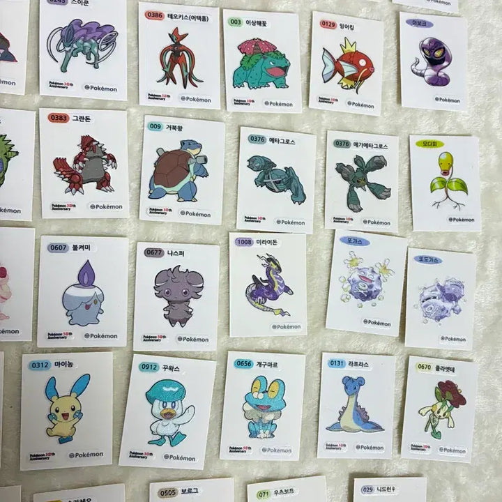 [BUNJANG] Pokemon 30th Anniversary Artwork Sticker Collection / 포켓몬 띠부씰 (30주년 로고, 아트윅, 1세대 등 교환 및 판매)