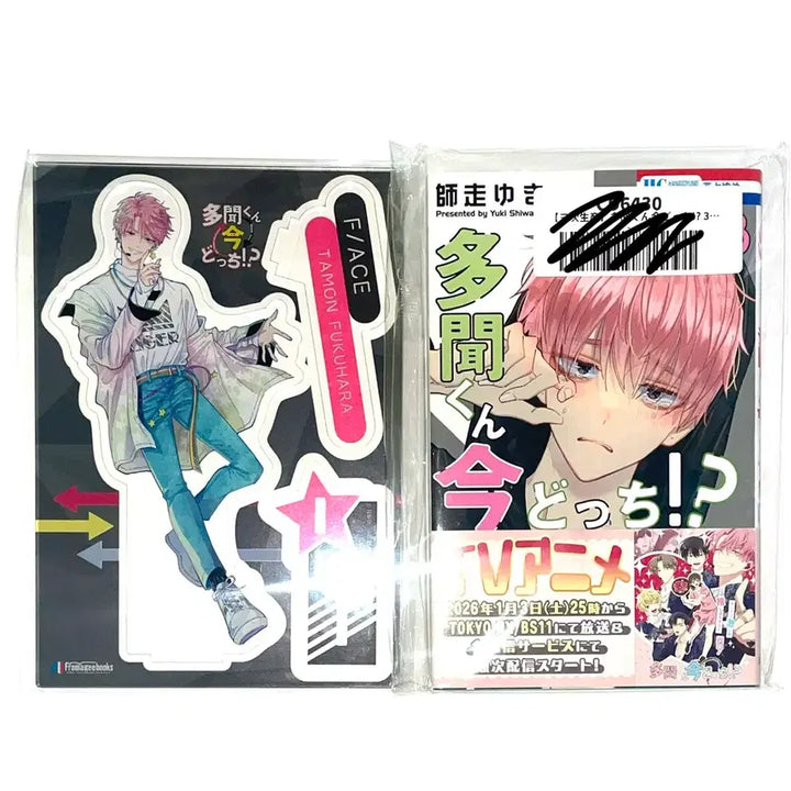 [BUNJANG] Tammon-gun Melon Books Acrylic Stand Set / 미개봉)타몬군 지금 어느쪽 멜론북스 아크릴 스탠드 원서 3권 일괄