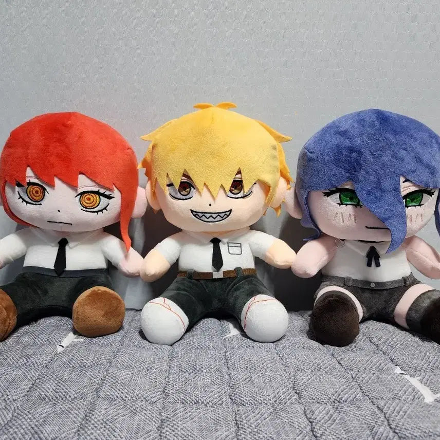 [BUNJANG] Chainsaw Man Makima, Denji, Reze Medium Plush Set / 체인소맨 마키마, 덴지, 레제 중형인형 세트판매