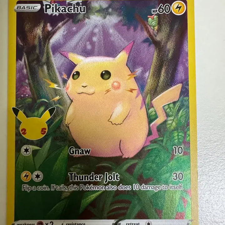 [BUNJANG] Pokemon TCG North America 25th Anniversary Pikachu &amp; Special Edition Jem Pack 5 Captain Pikachu Cards / 포켓몬 카드 북미 25주년 피카츄