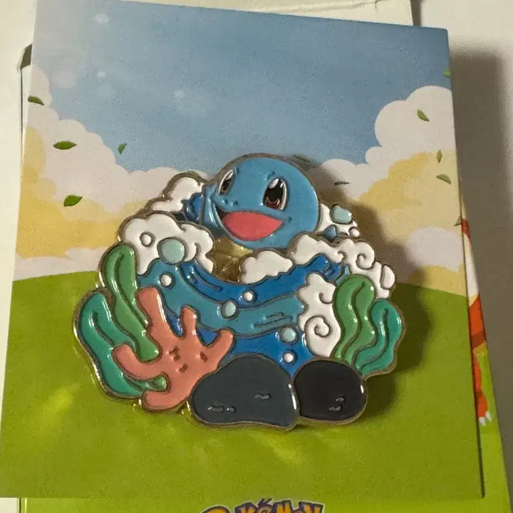 [BUNJANG] Sungchan Turtle Metal Badge / 이삭 꼬부기 메탈 뱃지