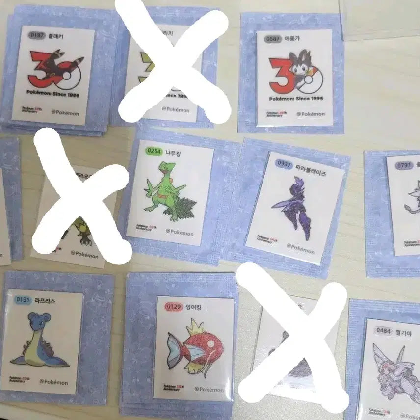 [BUNJANG] Pokemon 30th Anniversary Stickers / 포켓몬띠부씰 30주년