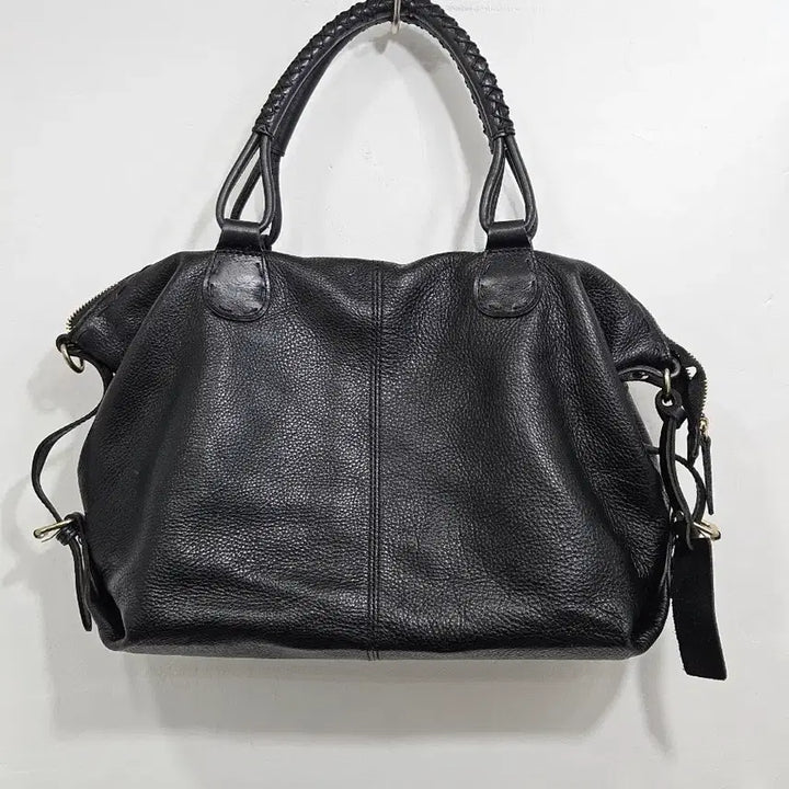 [BUNJANG] Black Leather Tote Bag / 소가죽 토드백 블랙
