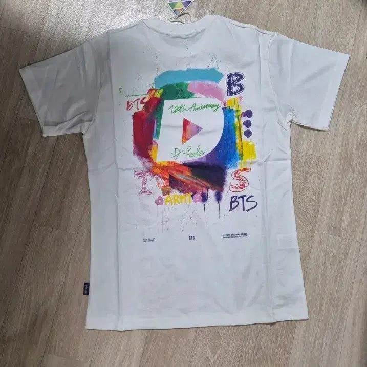 [BUNJANG] BTS 10th Anniversary T-Shirt White / 방탄소년단 10주년 기념 반팔 티셔츠 화이트