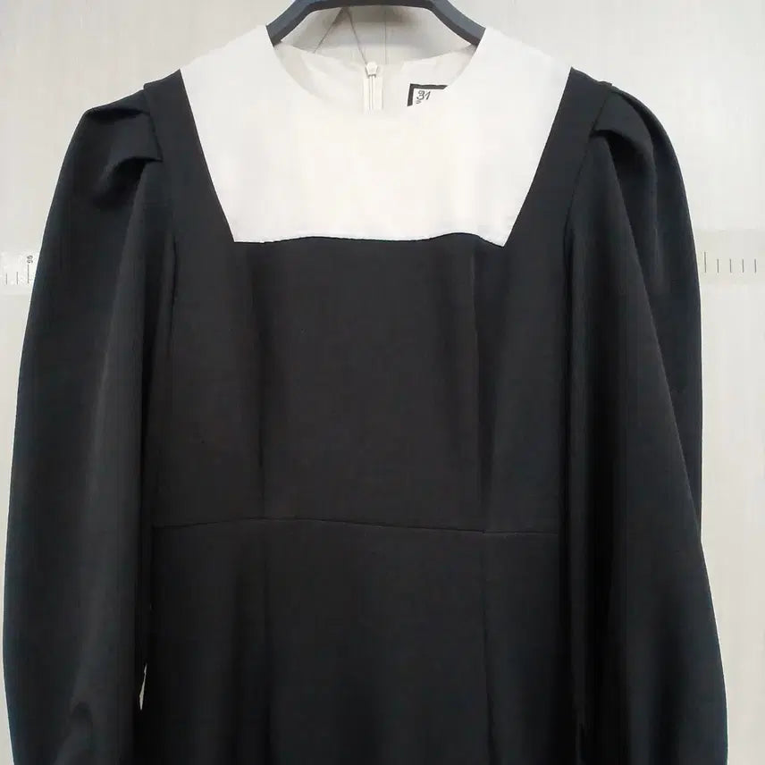 [SOLD OUT] 31.패션 블랙앤화이트 칼라 원피스