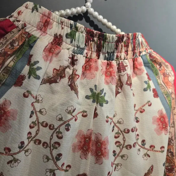 [SOLD OUT] 플라워 패턴 실크 팬츠