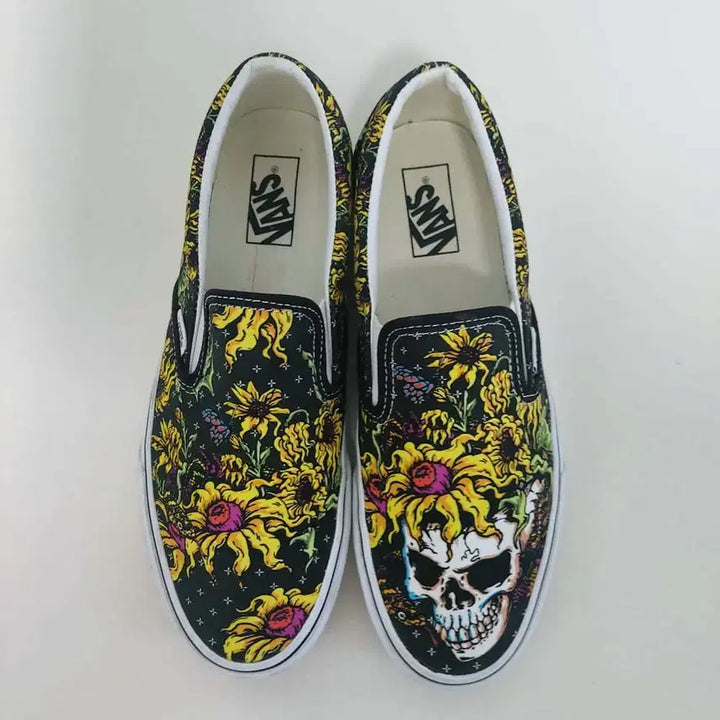 [BUNJANG] Vans Skull Custom Classic Slip-On / 반스 해골 커스텀 클래식 슬립온/280/구제24시/이