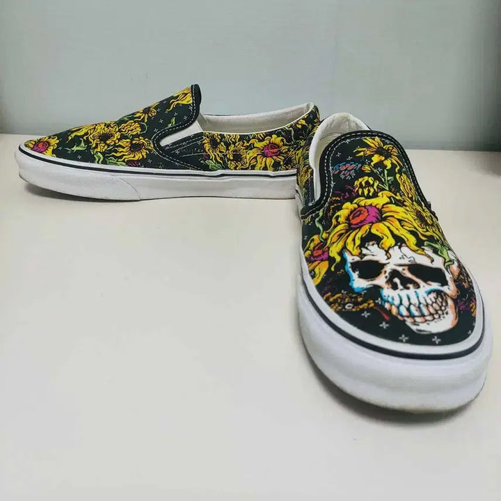 [BUNJANG] Vans Skull Custom Classic Slip-On / 반스 해골 커스텀 클래식 슬립온/280/구제24시/이