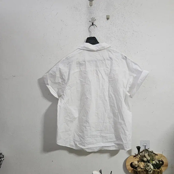 [BUNJANG] White Short Sleeve Shirt / 화이트 숏슬리브 셔츠