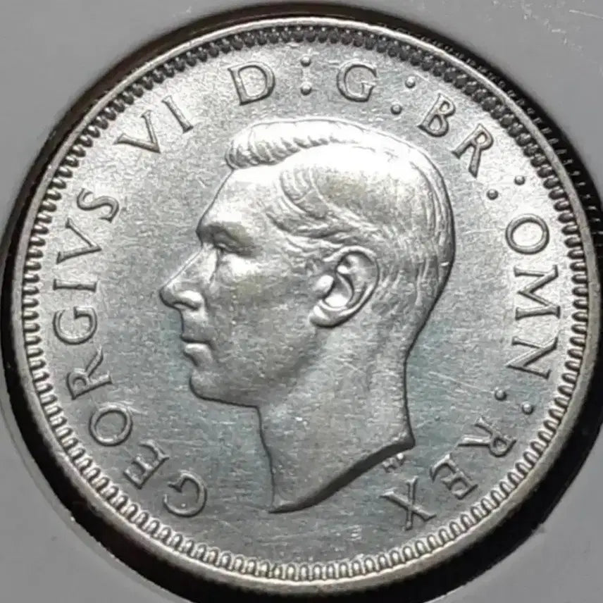 [BUNJANG] United Kingdom 1943 1 Shilling Silver Coin (Uncirculated) / [은화] 영국 미사용 1943년 1실링 은화.외국주화 동전 화폐 주화
