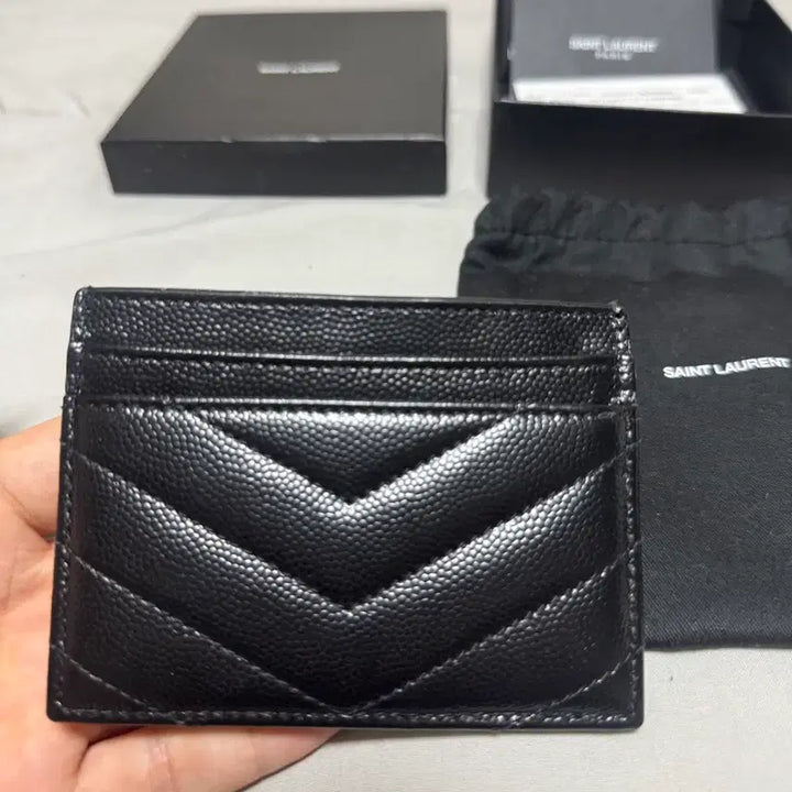 [BUNJANG] Saint Laurent Silver-tone Card Holder / [정품] 은장 생로랑 카드지갑