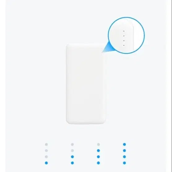 [BUNJANG] Bizmoa Korea Dual Port 10000mAh Power Bank White / 보조배터리 비즈모아코리아 듀얼포트 10000mAh 보조배터리 화이트
