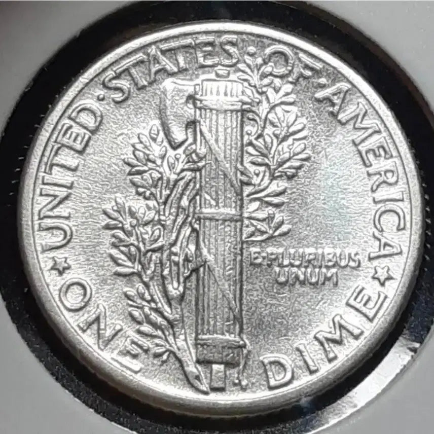 [BUNJANG] 1935 Mercury Dime Silver Coin - Uncirculated / [은화] 미국 미사용- 1935년 머큐리다임 은화.외국주화 주화 화폐