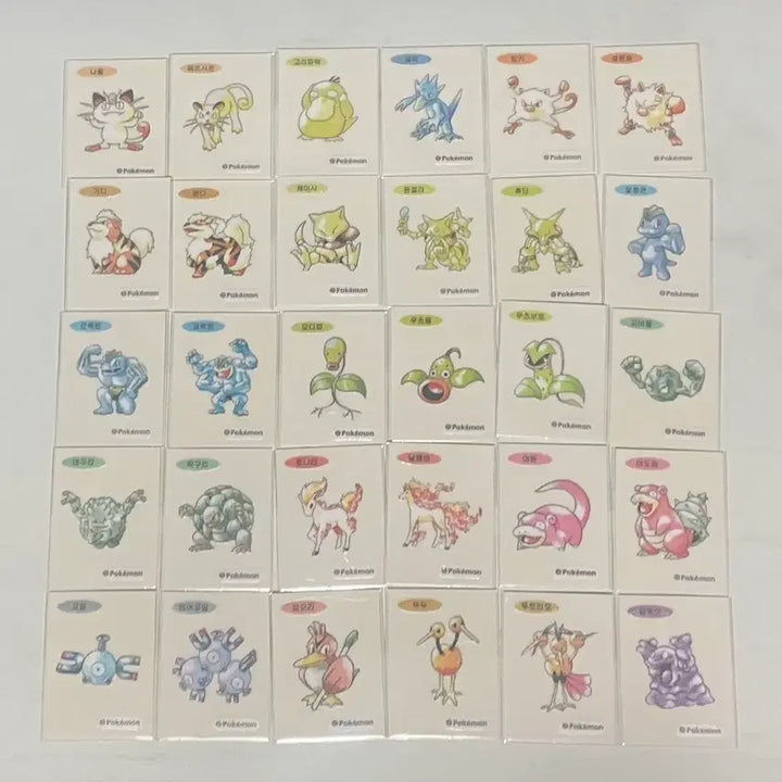 [BUNJANG] Pokemon 30th Anniversary Artwork Stickers (99 Types) Bundle Set / 포켓몬 30주년 띠부씰 99종 일괄판매 (뮤츠제외