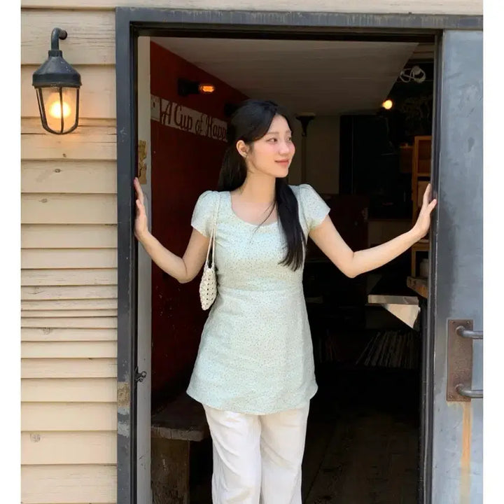 [BUNJANG] Lamour Crepe Dress Mint / 라무어 Crepe dress_mint