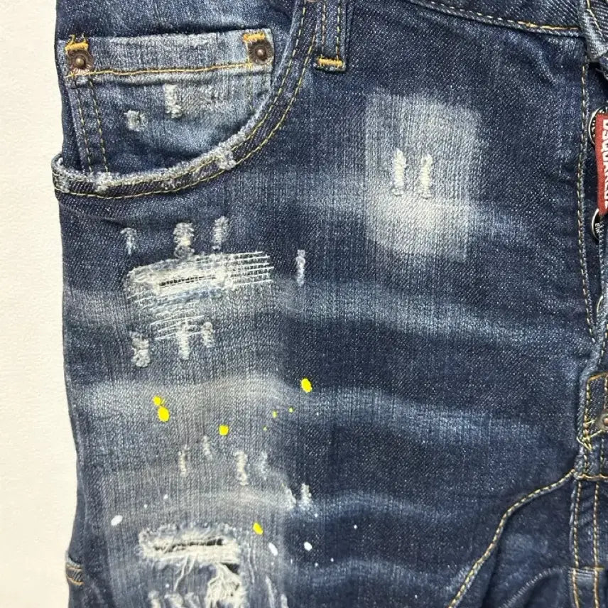 [BUNJANG] Dsquared2 Paint Splatter Slim Jeans Size 46 / 디스퀘어드2 페인트 스플래터 슬림진 46
