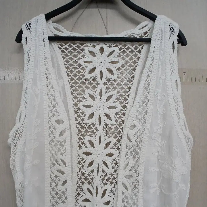 [SOLD OUT] 레이스 조끼 흰색