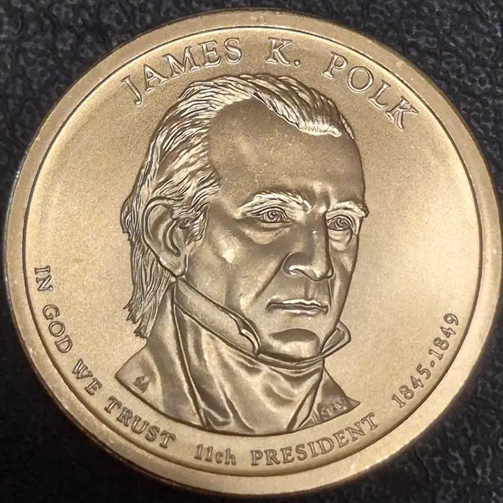 [BUNJANG] James K. Polk 11th President Commemorative Coin (Uncirculated) / 제임스 K. 포크 11대 대통령 p기념주화(완전 미사용)